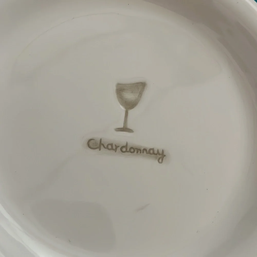 WILLIAMS SONOMA WINE SERIES SET CANAPÉ/APPETIZER PLATE 6 1/4”D WS073 EX
